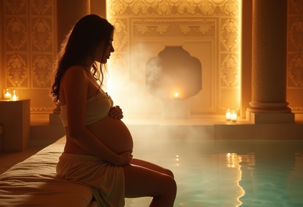 femme enceinte hammam